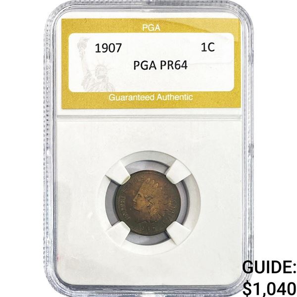 1907 Indian Head Cent PGA PR64