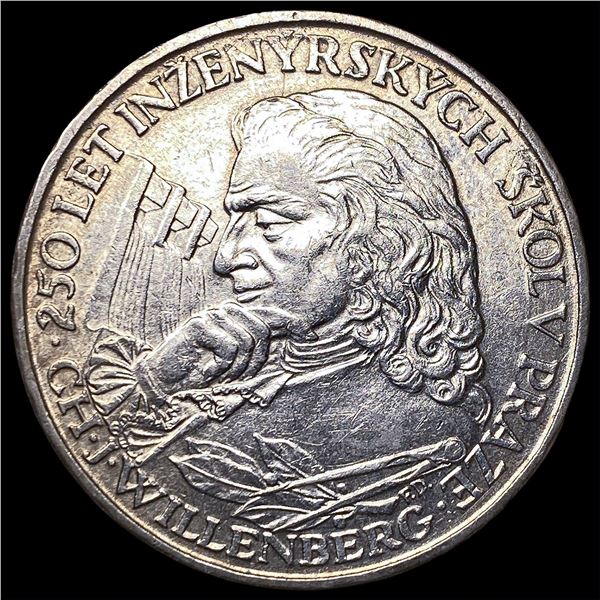1957 Czechoslovakia .1929oz Silver 10 Korun  UNCIRCULATED