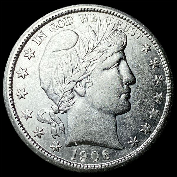 1906-O Silver Barber Half Dollar CLOSELY  UNCIRCULATED