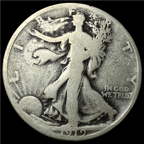 1919-D Walking Liberty Half Dollar NICELY  CIRCULATED