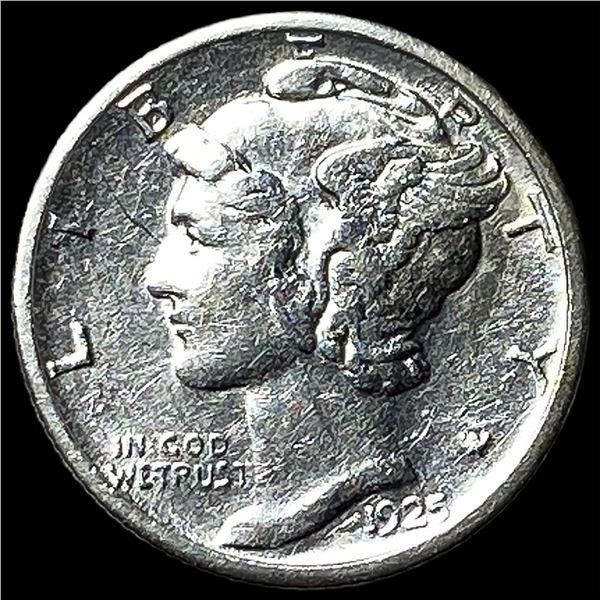 1925-S Silver Mercury Dime CLOSELY  UNCIRCULATED