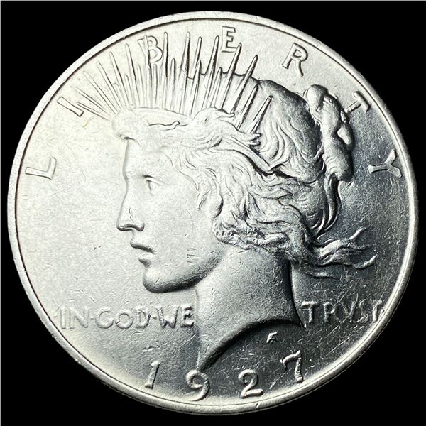 1927-D Peace Silver Dollar CHOICE AU
