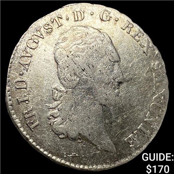 1810 Germany Saxony 1/6 Thaler UNCIRCULATED