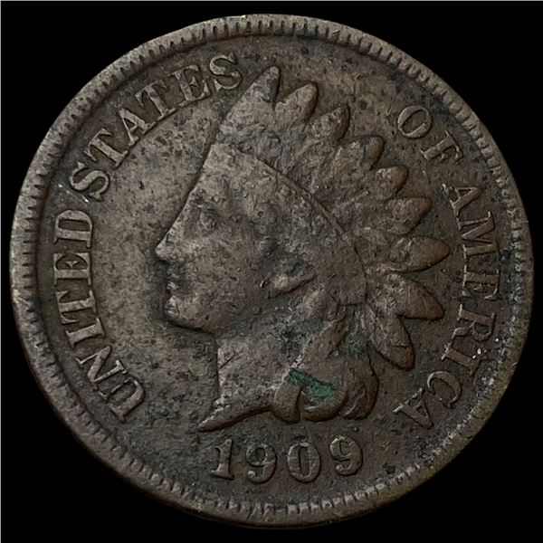 1909-S Indian Head Cent LIGHTLY CIRCULATED