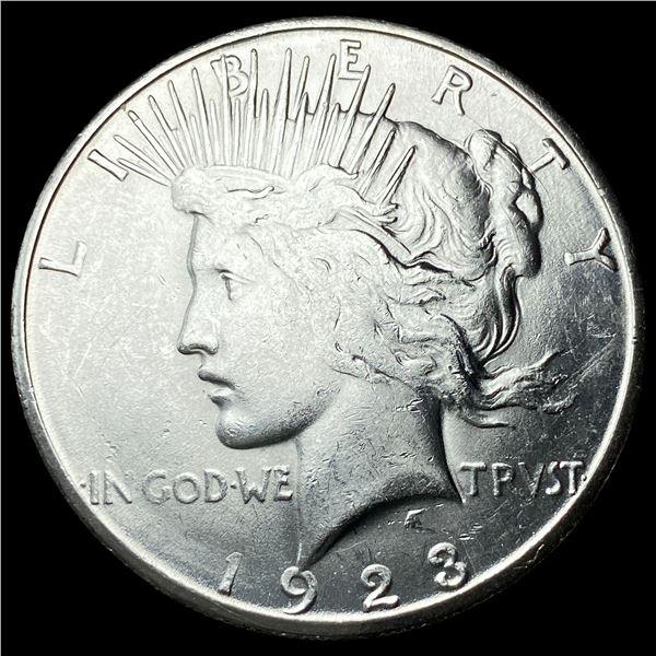 1923-S Silver Peace Dollar CHOICE AU