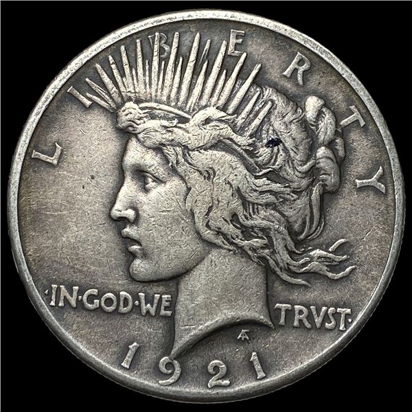 1921 Silver Peace Dollar NEARLY UNCIRCULATED