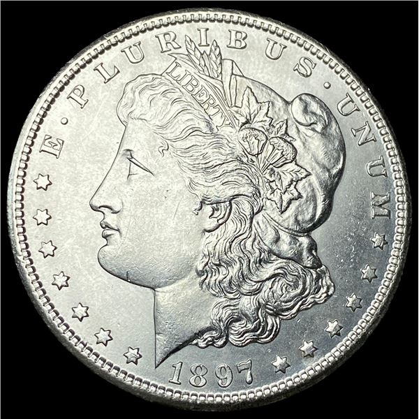 1897-S Silver Morgan Dollar CHOICE BU