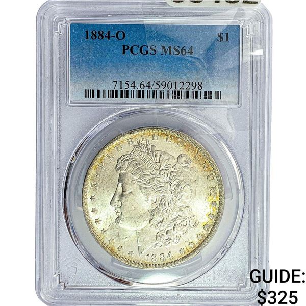 1884-O Morgan Silver Dollar PCGS MS64