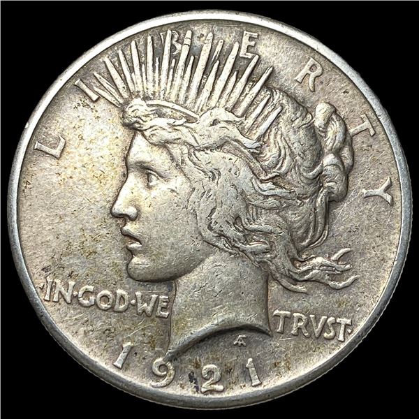 1921 Silver Peace Dollar NEARLY UNCIRCULATED