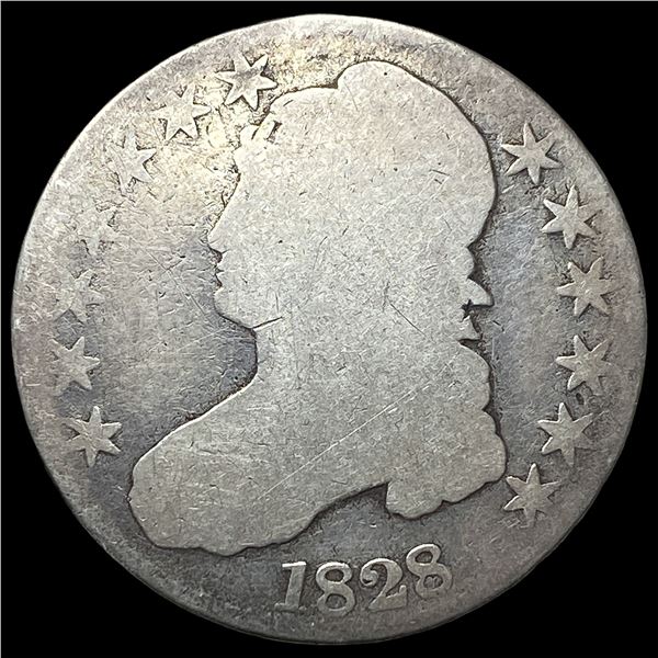1828 Silver Capped Bust Half Dollar NICELY  CIRCULATED