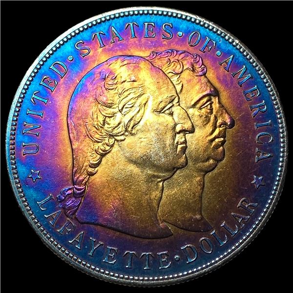 1900 Toned Silver Lafayette Dollar  UNCIRCULATED