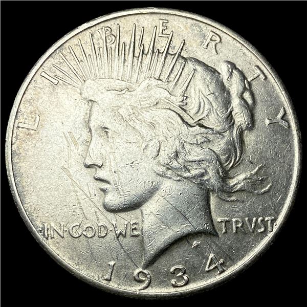 1934-S Silver Peace Dollar CLOSELY  UNCIRCULATED