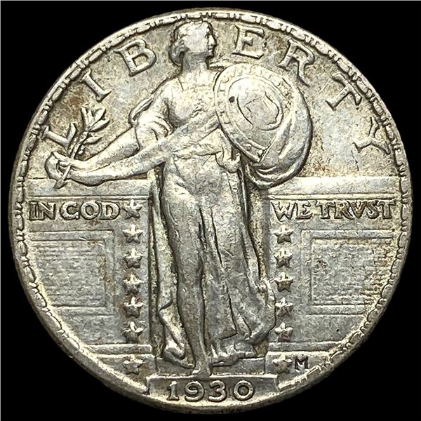 1930 Standing Liberty Silver Quarter NEARLY  UNCIRCULATED