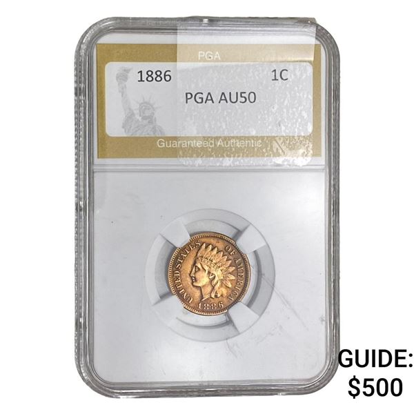 1886 Indian Head Cent PGA AUAU50