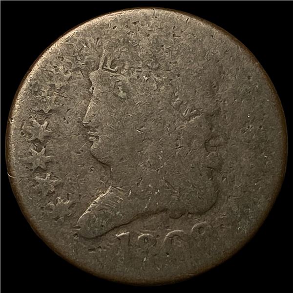 1808 Classic Head Half Cent NICELY CIRCULATED