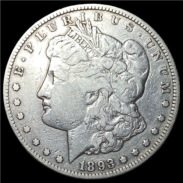 1893-CC Silver Morgan Dollar LIGHTLY  CIRCULATED
