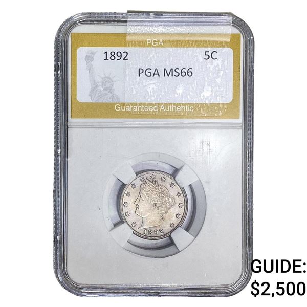 1892 Liberty Victory Nickel PGA MS66