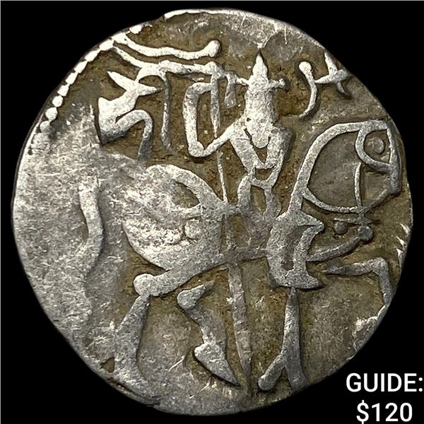 700-1000 AD India Rajput Silver Jital NEARLY  UNCIRCULATED