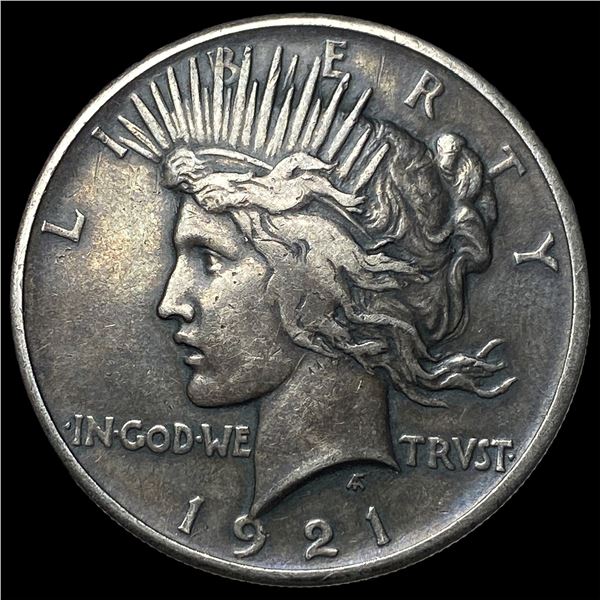 1921 Silver Peace Dollar NEARLY UNCIRCULATED