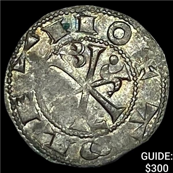 Spain, Castile & Leon Alfonso VI 1073-1109  Silver Denier NEARLY UNCIRCULATED