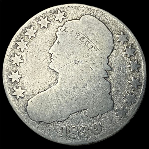 1830 Capped Bust Half Dollar NICELY  CIRCULATED