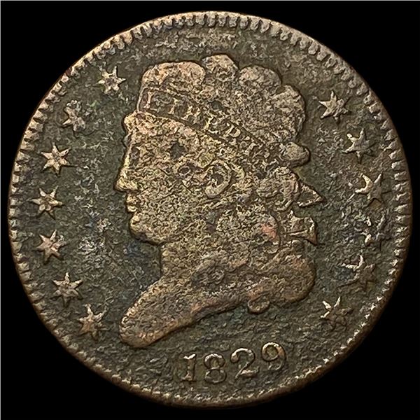 1829 Classic Head Half Cent NICELY CIRCULATED