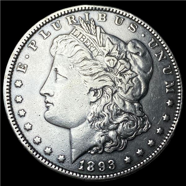 1893 Silver Morgan Dollar NEARLY UNCIRCULATED