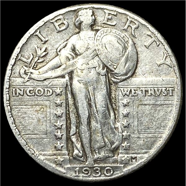 1930 Standing Liberty Silver Quarter NEARLY  UNCIRCULATED