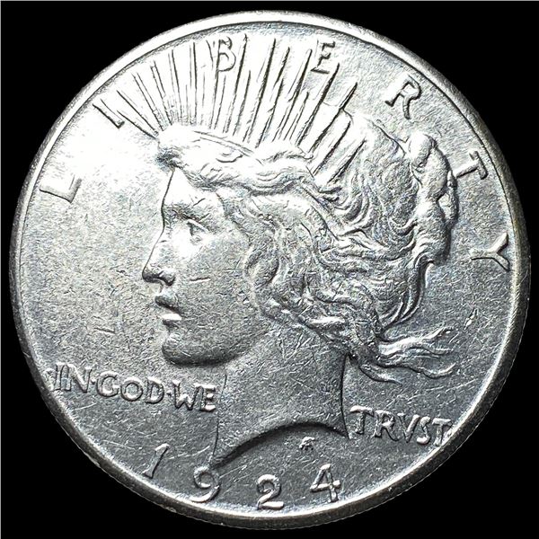 1924-S Silver Peace Dollar CLOSELY  UNCIRCULATED