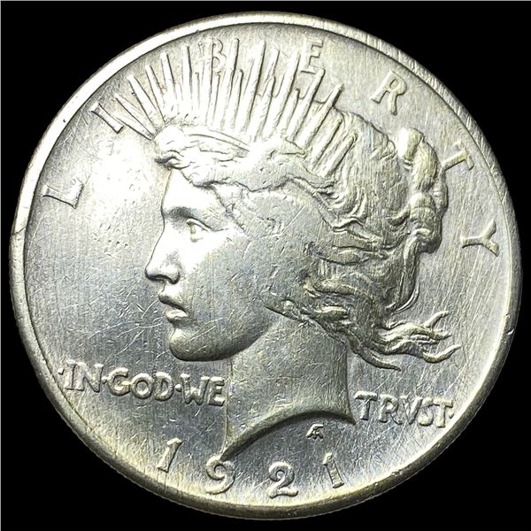 1921 Silver Peace Dollar NEARLY UNCIRCULATED