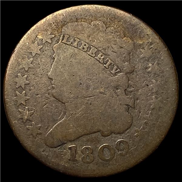 1809 Classic Head Half Cent NICELY CIRCULATED