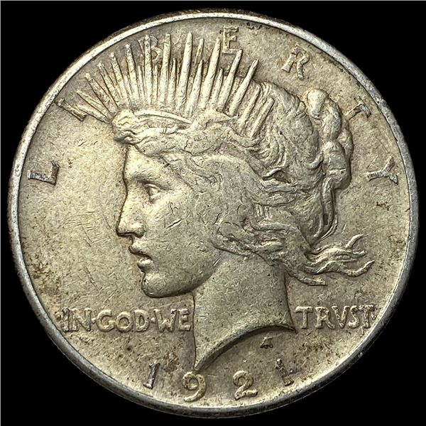 1921 Silver Peace Dollar NEARLY UNCIRCULATED