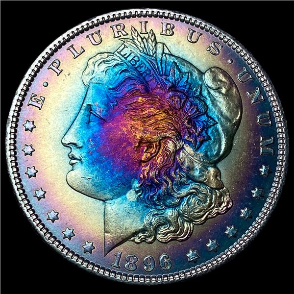 1896 Toned Silver Morgan Dollar UNCIRCULATED