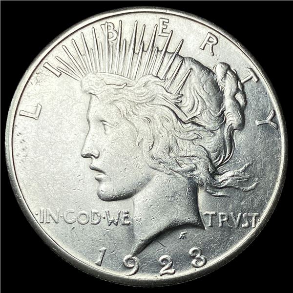1923-S Silver Peace Dollar CHOICE AU