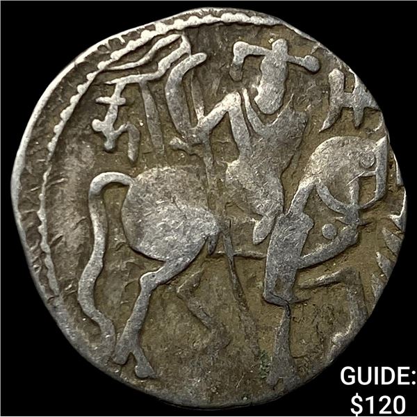 700-1000 AD India Rajput Silver Jital NEARLY  UNCIRCULATED