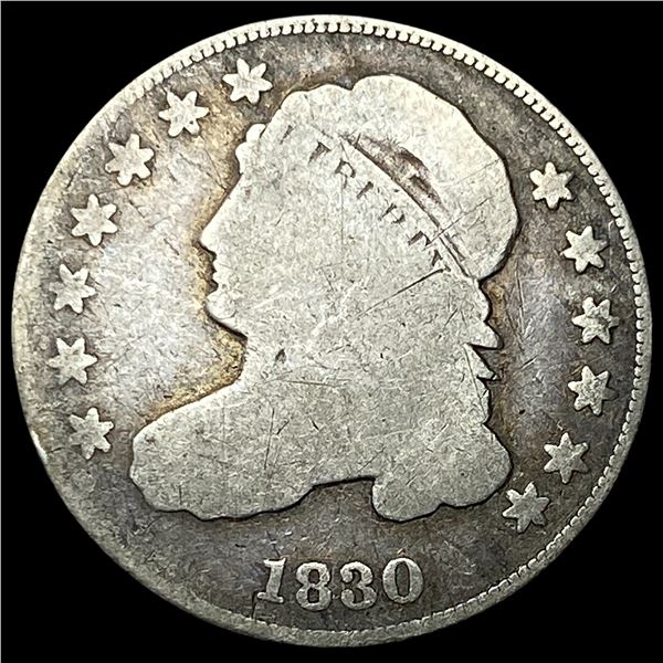 1830 Silver Capped Bust Dime NICELY  CIRCULATED
