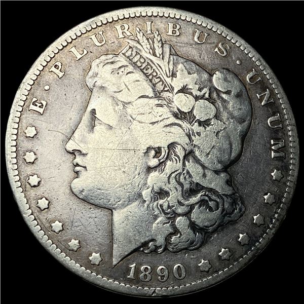 1890-CC Silver Morgan Dollar LIGHTLY  CIRCULATED