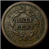 Image 2 : 1850 Braided Hair Half Cent ABOUT  UNCIRCULATED