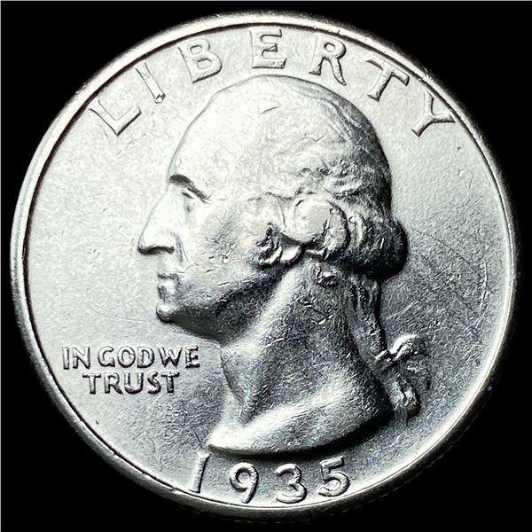 1935-S Silver Washington Quarter GEM BU