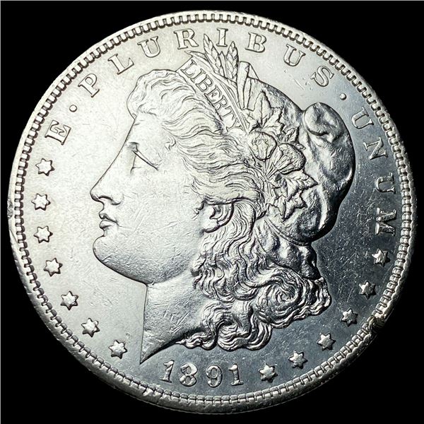 1891-S Silver Morgan Dollar CLOSELY  UNCIRCULATED