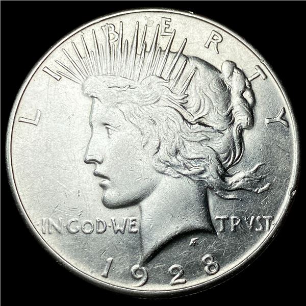 1928-S Silver Peace Dollar CLOSELY  UNCIRCULATED