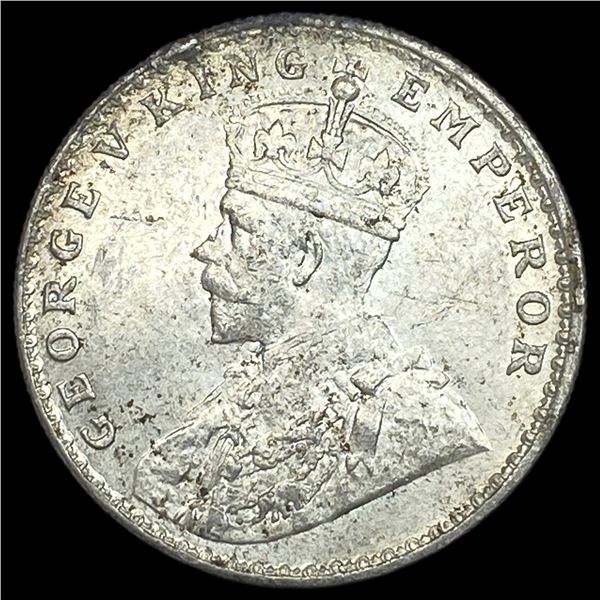 1919 British-India Silver Rupee UNCIRCULATED