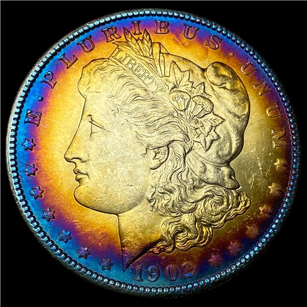 1902-O Toned Silver Morgan Dollar  UNCIRCULATED