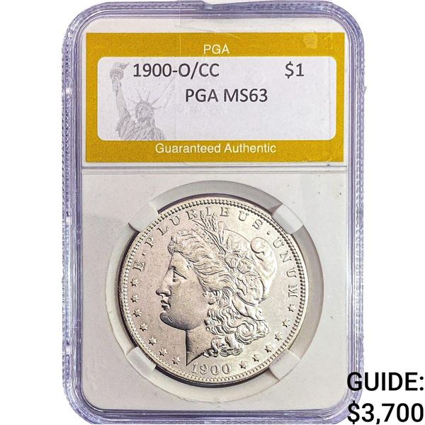 1900-O/CC Morgan Silver Dollar PGA MS63