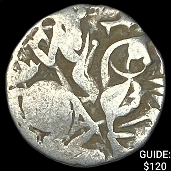 700-1000 AD India Rajput Silver Jital NEARLY  UNCIRCULATED