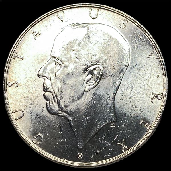 1938 Sweden Silver 2 Kroner UNCIRCULATED
