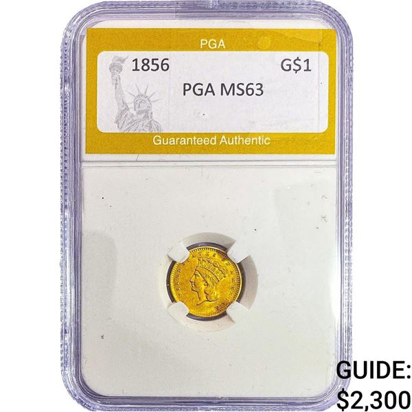 1856 Rare Gold Dollar PGA MS63
