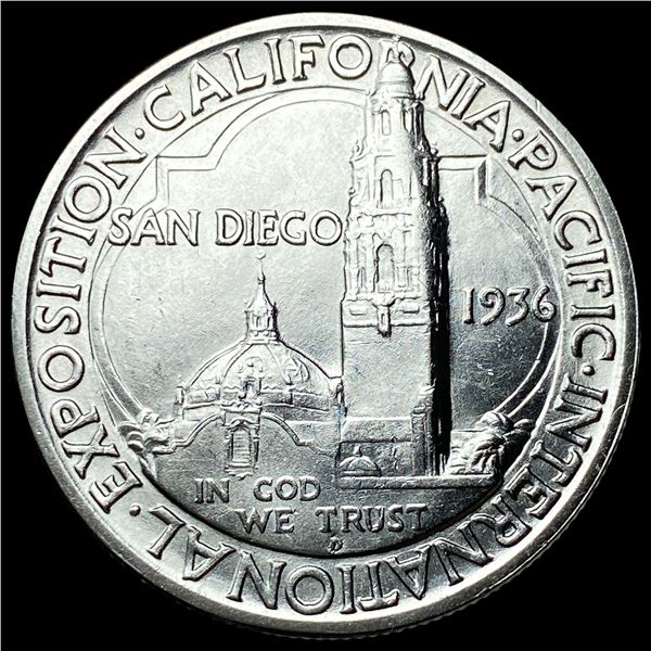 1936-D Silver San Diego Half Dollar  UNCIRCULATED