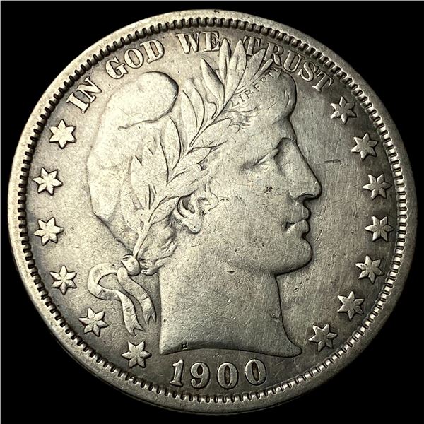1900-O Silver Barber Half Dollar LIGHTLY  CIRCULATED