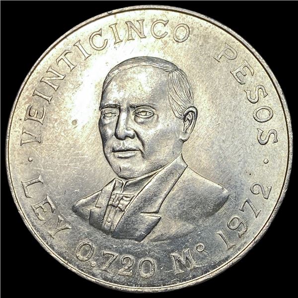 1972 Mexico Silver 25 Pesos UNCIRCULATED
